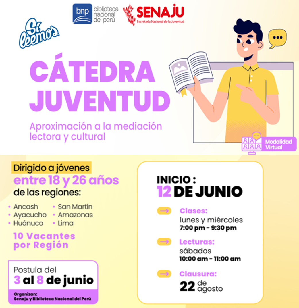 CÁTEDRA JUVENTUD: APROXIMACIÓN A LA MEDIACIÓN LECTORA Y CULTURAL