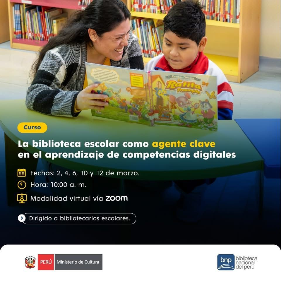 Curso de actualización para la gestión de bibliotecas escolares del Sistema Nacional de Bibliotecas