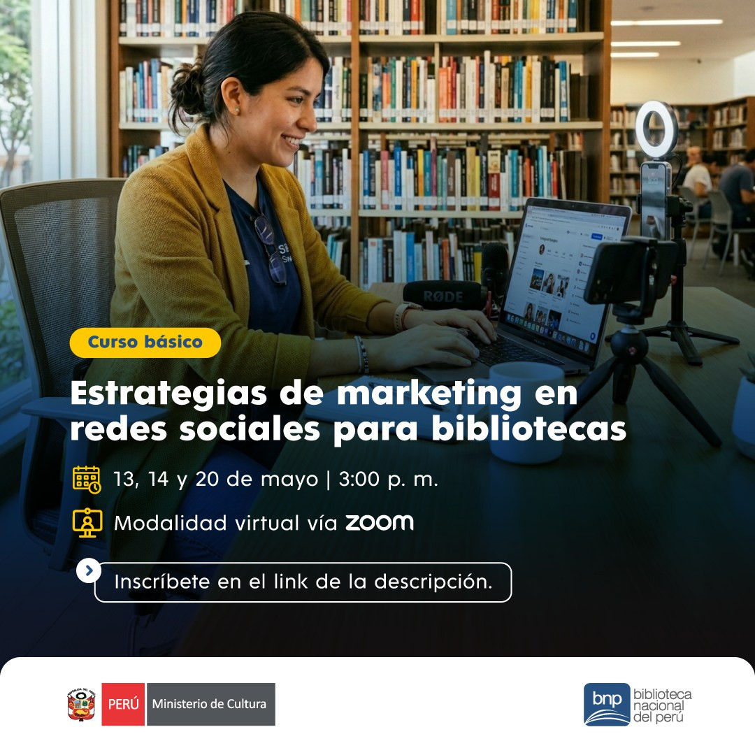 CURSO BÁSICO ESTRATEGIAS DE MARKETING EN REDES SOCIALES PARA BIBLIOTECAS