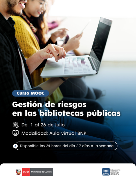 CURSO MOOC GESTIÓN DE RIESGOS EN BIBLIOTECAS PÚBLICAS 2026