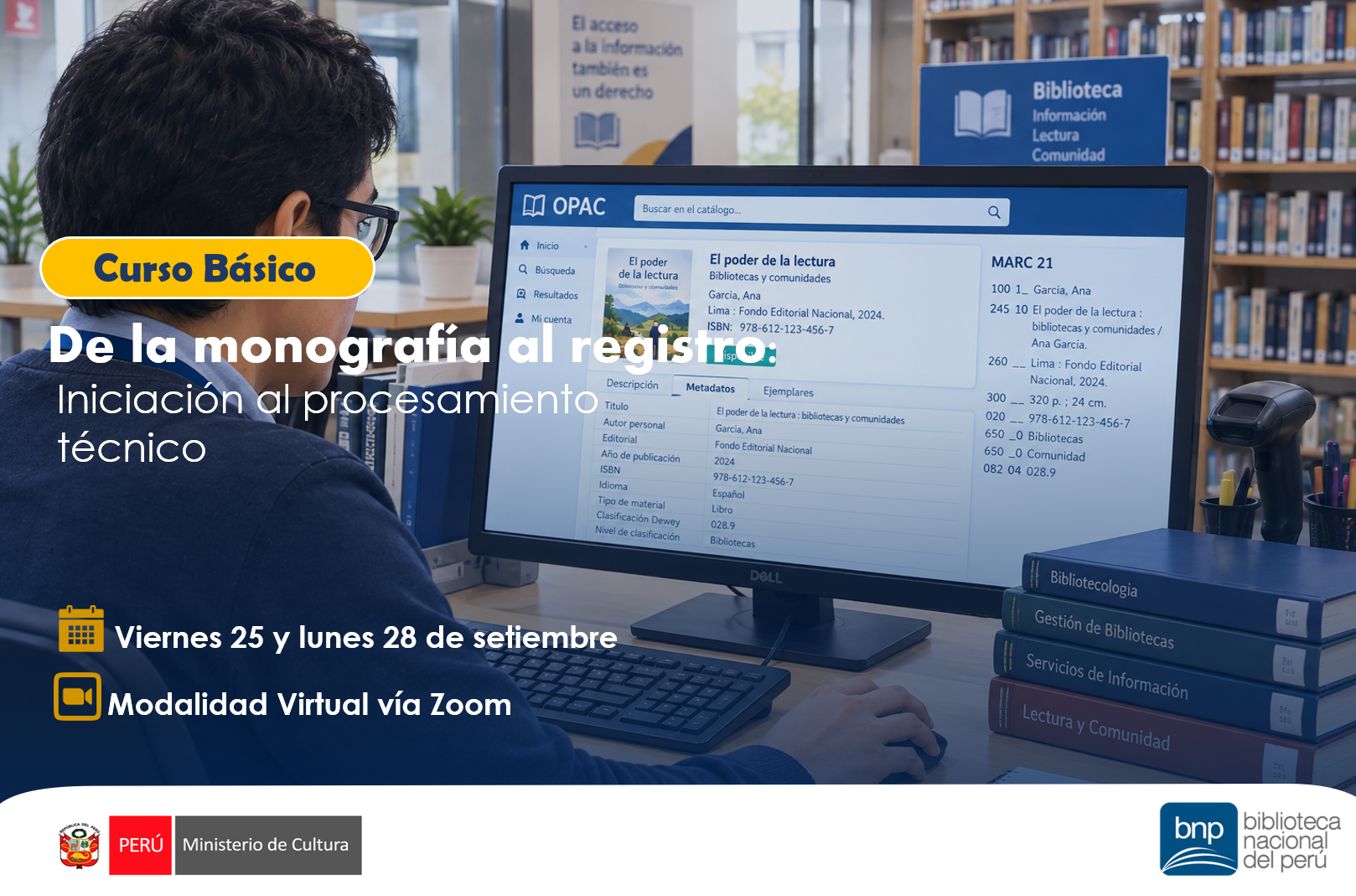 CURSO BÁSICO DE LA MONOGRAFÍA AL REGISTRO: iniciación al procesamiento técnico